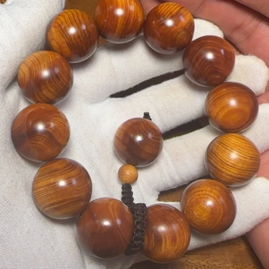 柏木（崖柏）全陈化老料把件串