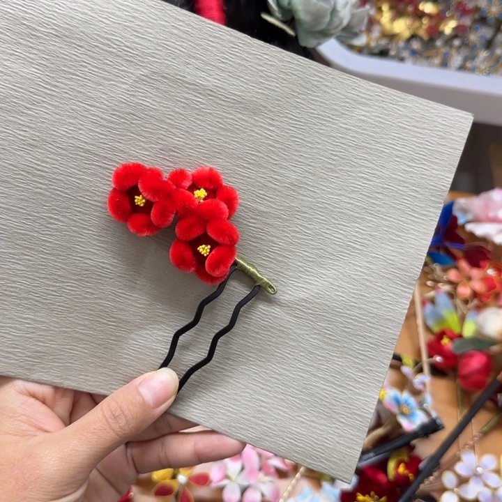 仿珍珠铁合金绒花现货