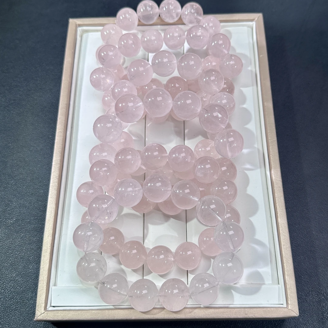 性价比超高天然蜜桃冰橘粉晶/多样性发一