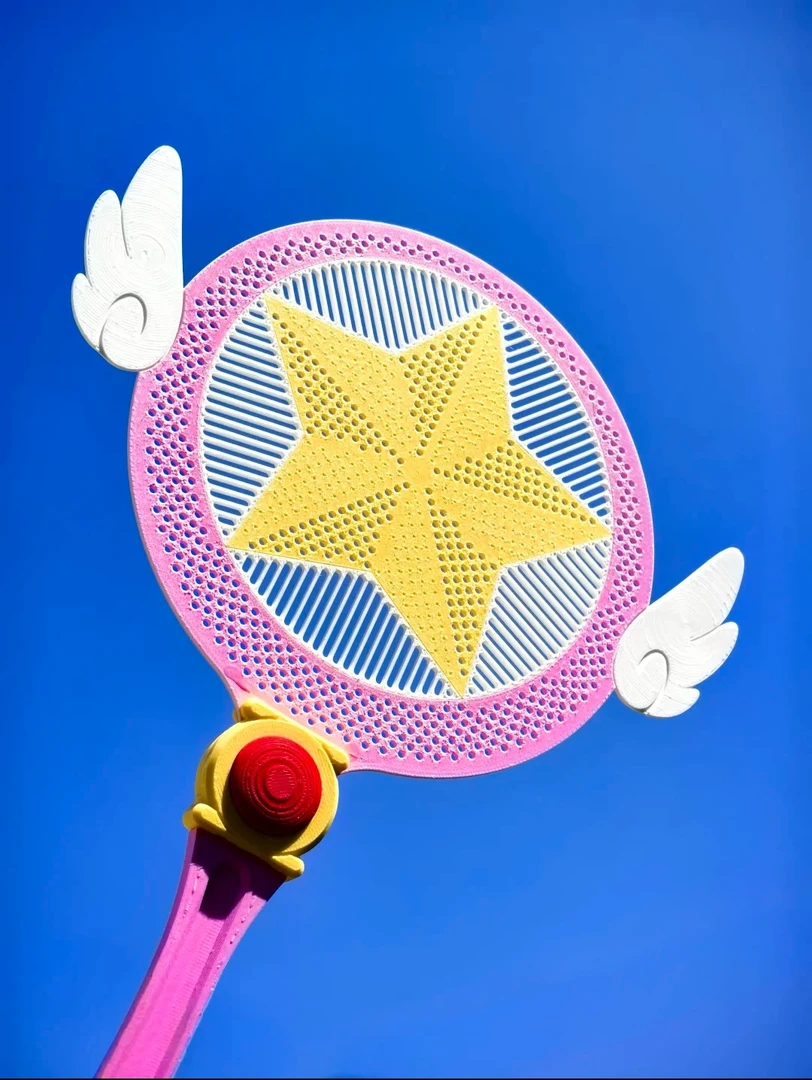 【地瓜】百变小樱魔卡少女樱法杖苍蝇拍日系动漫周边可爱整蛊玩具