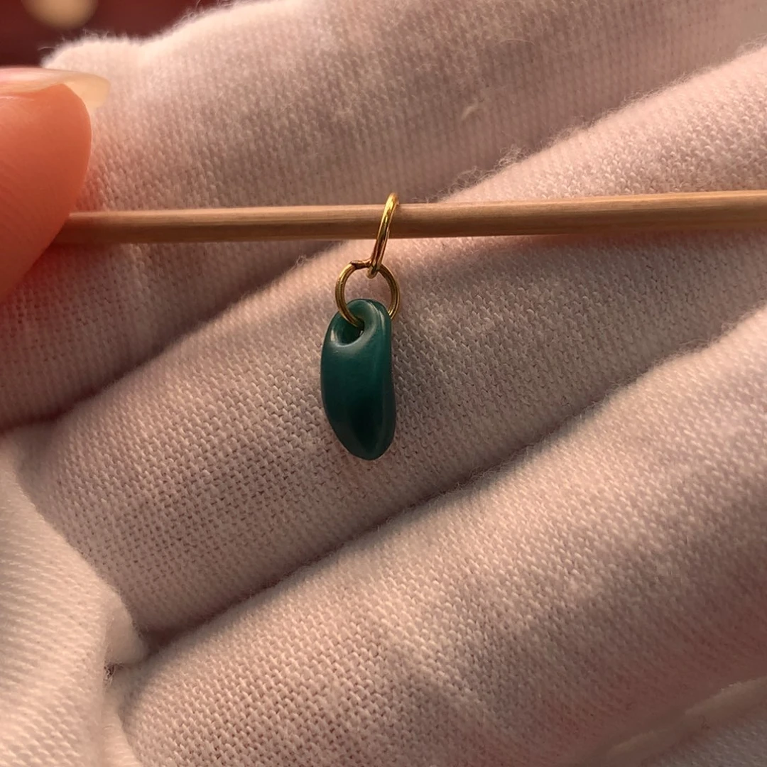 绿松石18K金镶嵌配饰j