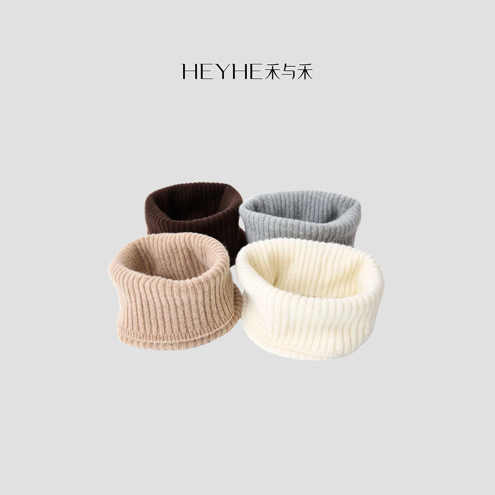 小禾【小太阳】100山羊绒加厚保暖针织脖套防寒护颈纯色百搭围脖