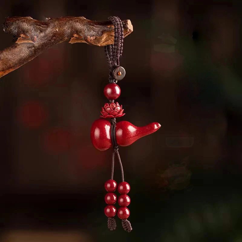 非金属布艺吊坠 葫芦吊坠钥匙扣歪脖葫芦莲花钥匙扣吊坠挂件