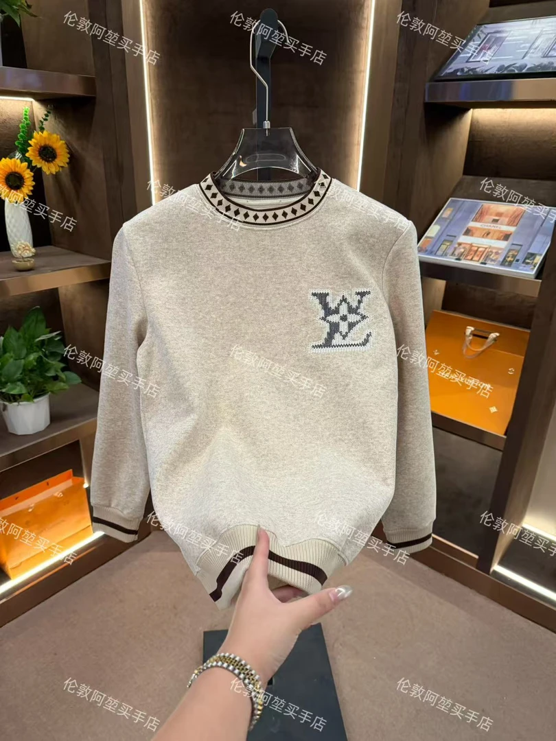 男士秋季新款轻奢休闲百搭修身时尚加绒卫衣F352