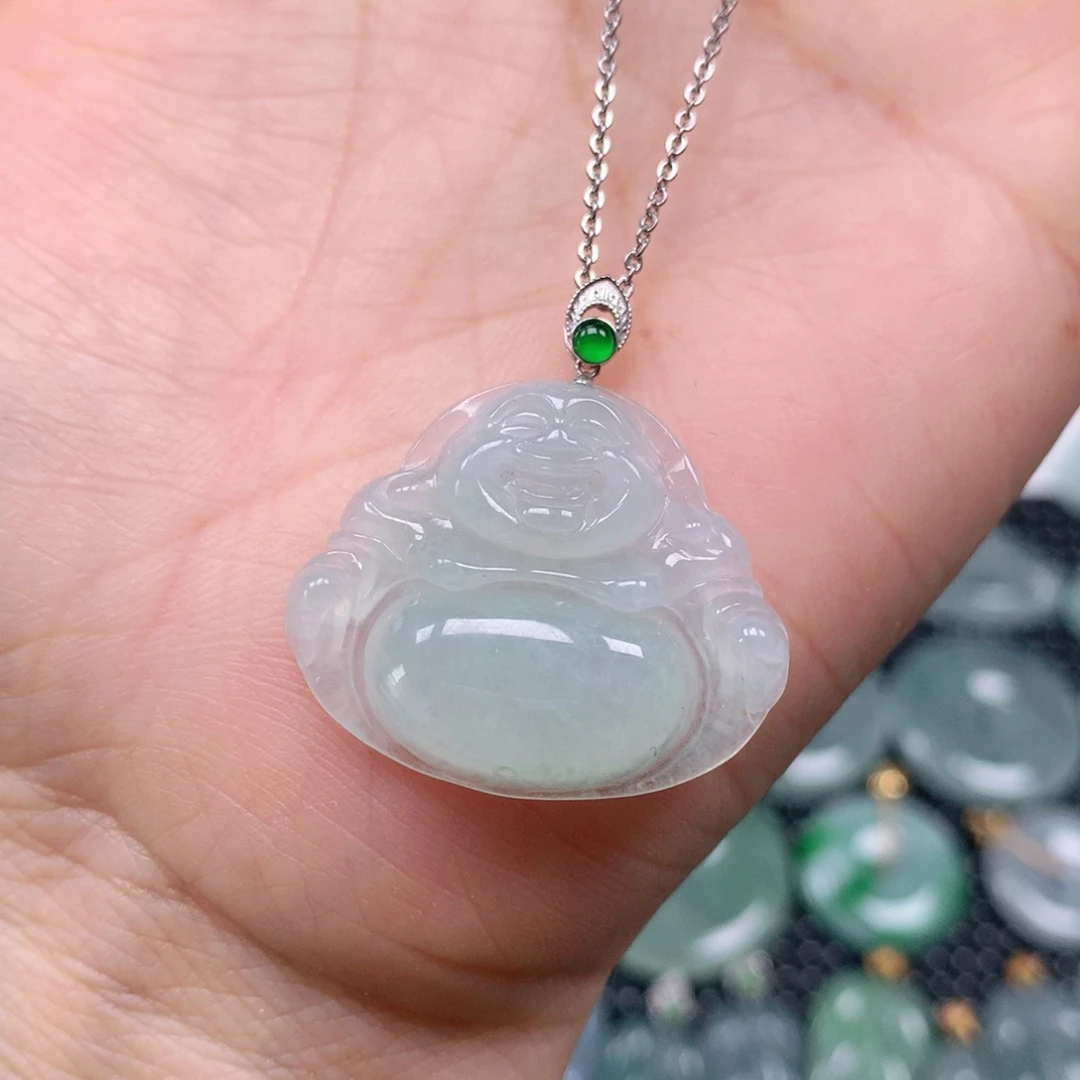 【闪购商品】翡翠吊坠(不含链)18K金镶嵌