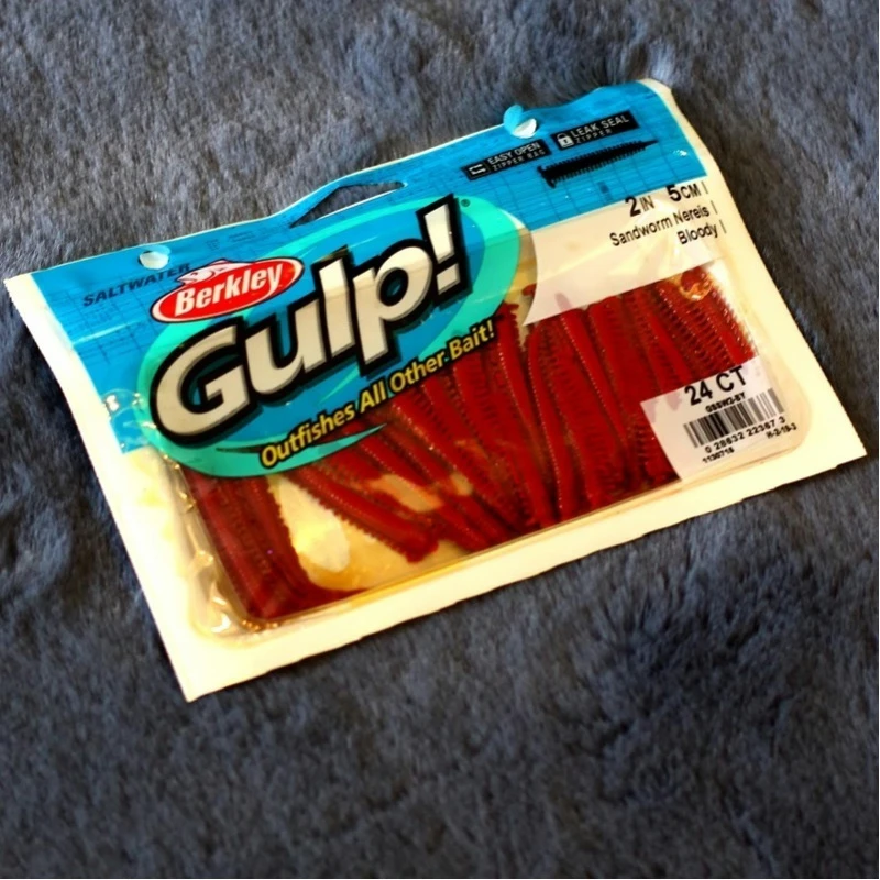 Berkley贝克力海沙蚕路亚饵软饵鲈鱼黑黄鱼根钓饵5厘米面条虫假饵