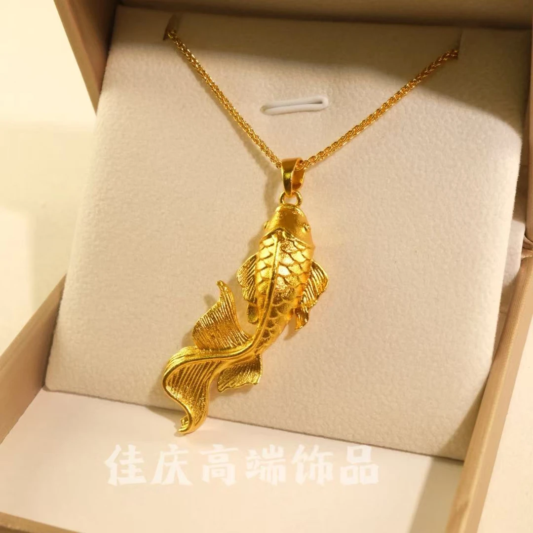 合金项链 锦鲤入门项链经典百搭气质 时尚 高端饰品
