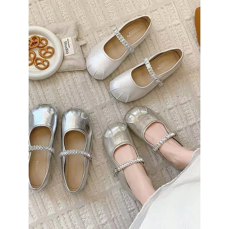 夏休闲款法式女新款百搭软底豆豆鞋单鞋2299(单鞋)