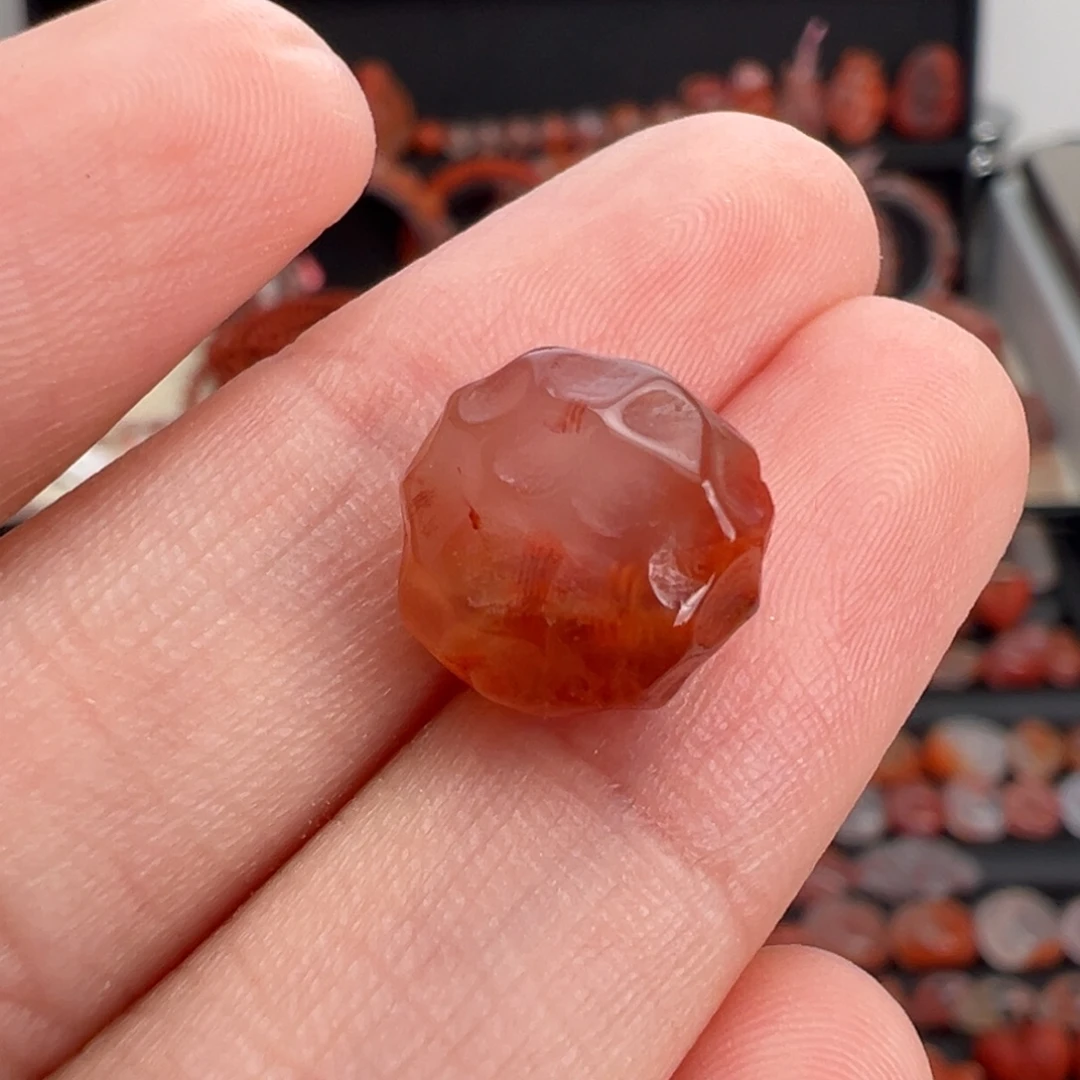 南红玛瑙未镶嵌颈饰无相珠