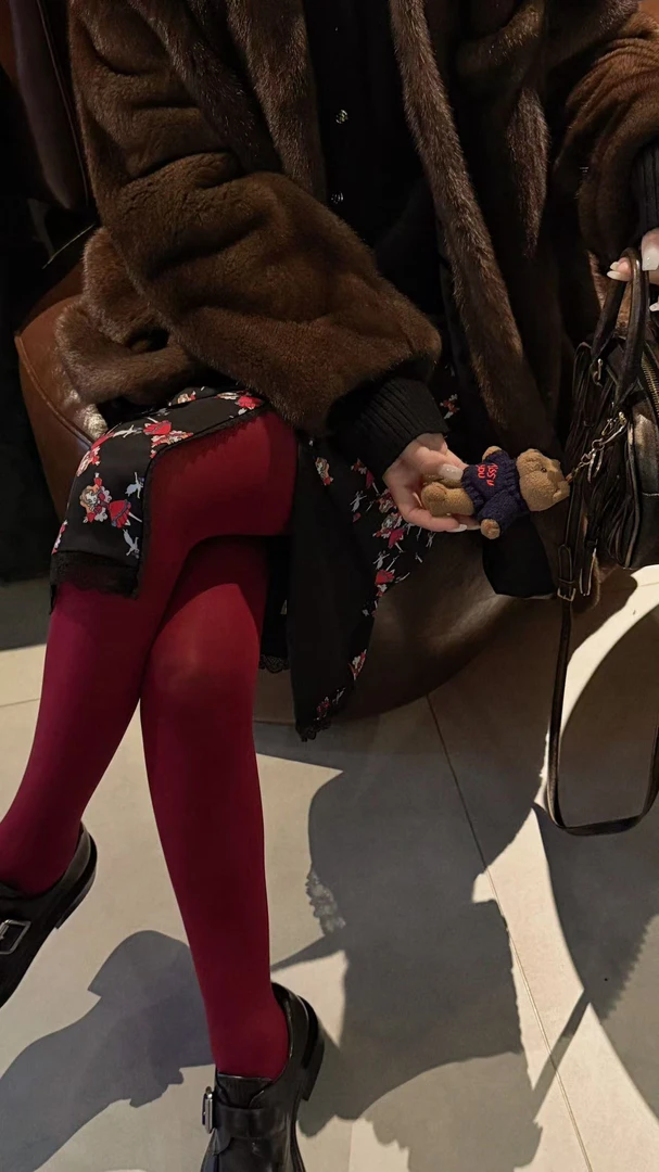 GUDDLABB 新年红连裤袜