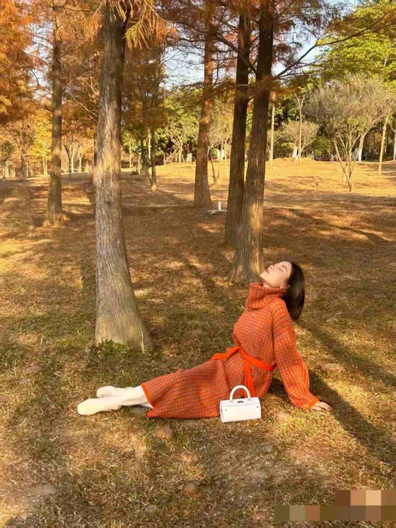 99新 Hermes/爱马仕 Hermes橙色连衣裙/ll76