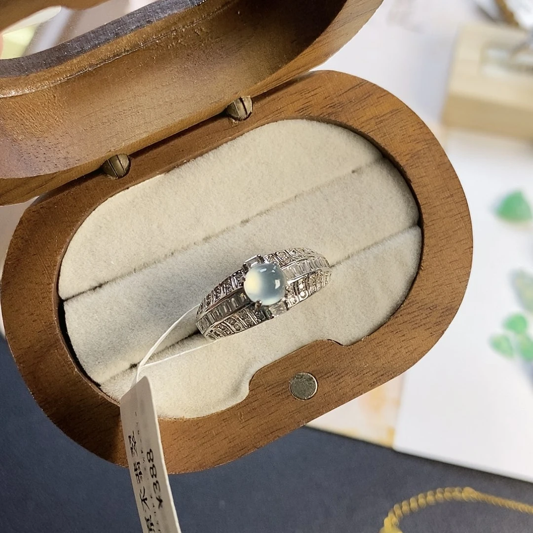 翡翠银S925镶嵌吊坠(不含链)