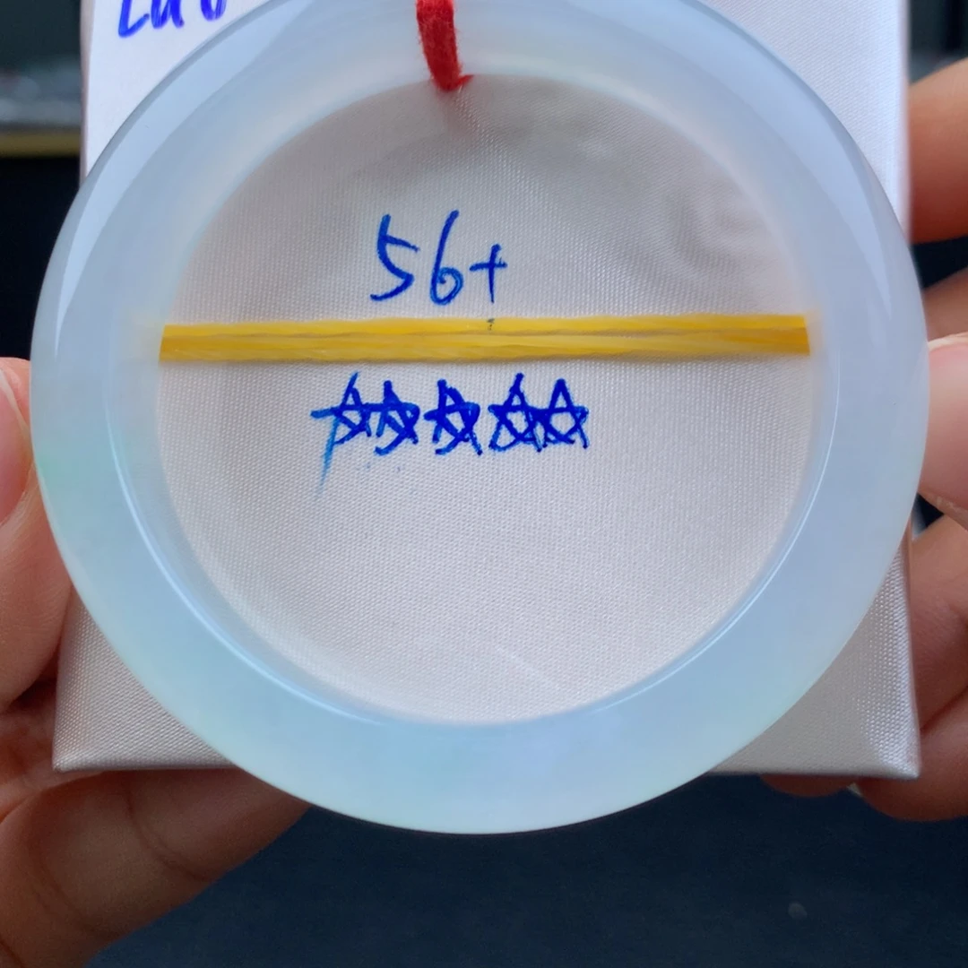 翡翠未镶嵌手镯冰透起光飘金丝翠