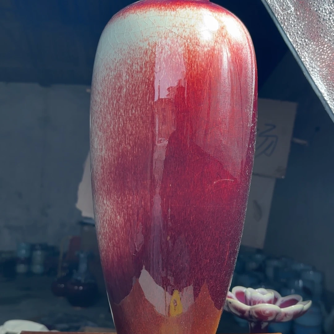 摆件陶郑家钧窑摆件微瑕