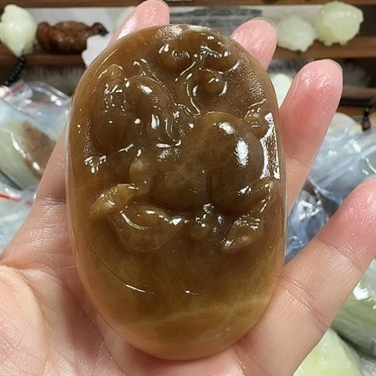 宝***罗砖雕石头手把件石头手把件