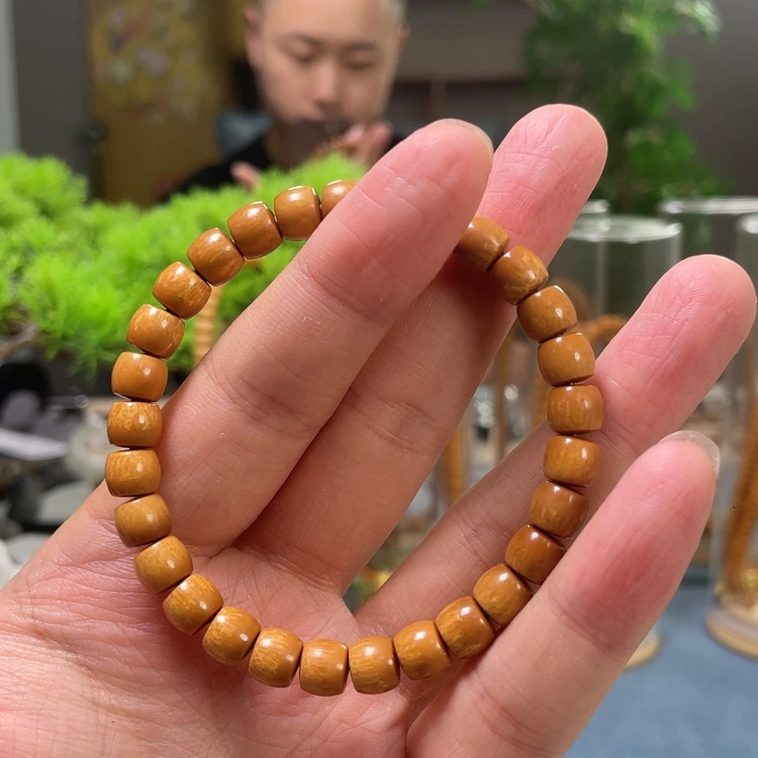 橄榄核手串7.8巴西清水橄榄核尖单圈