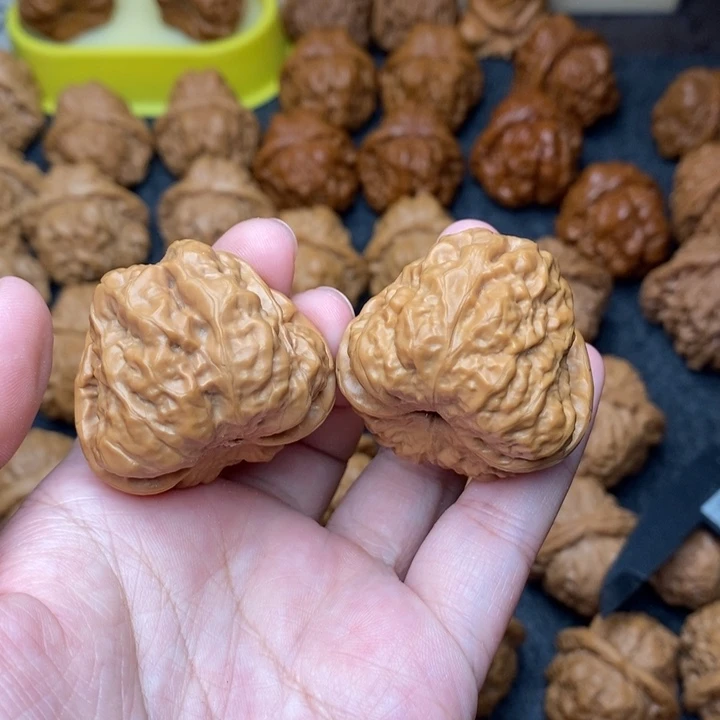 你***方文玩核桃把件蛤蟆37