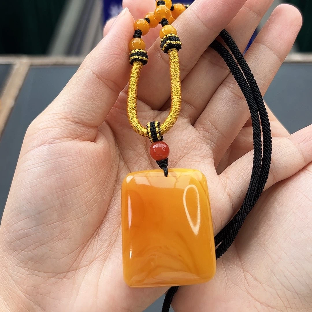 手链琥珀未镶嵌吊坠