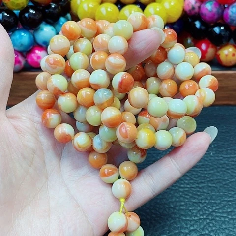 玛瑙未镶嵌手饰太岁肉灵芝108