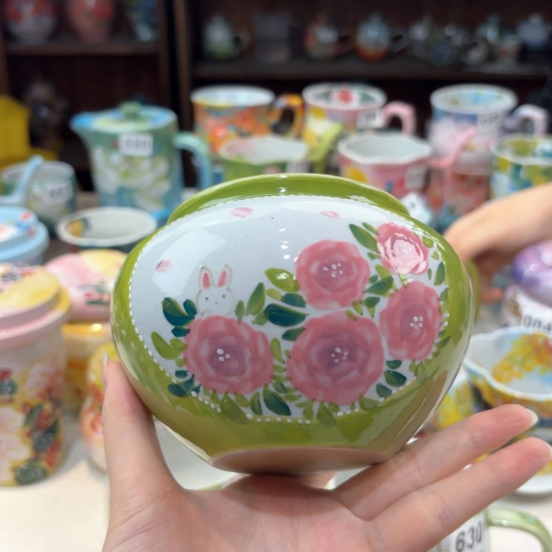 ?****皮景德镇手绘高温釉下彩陶瓷茶具