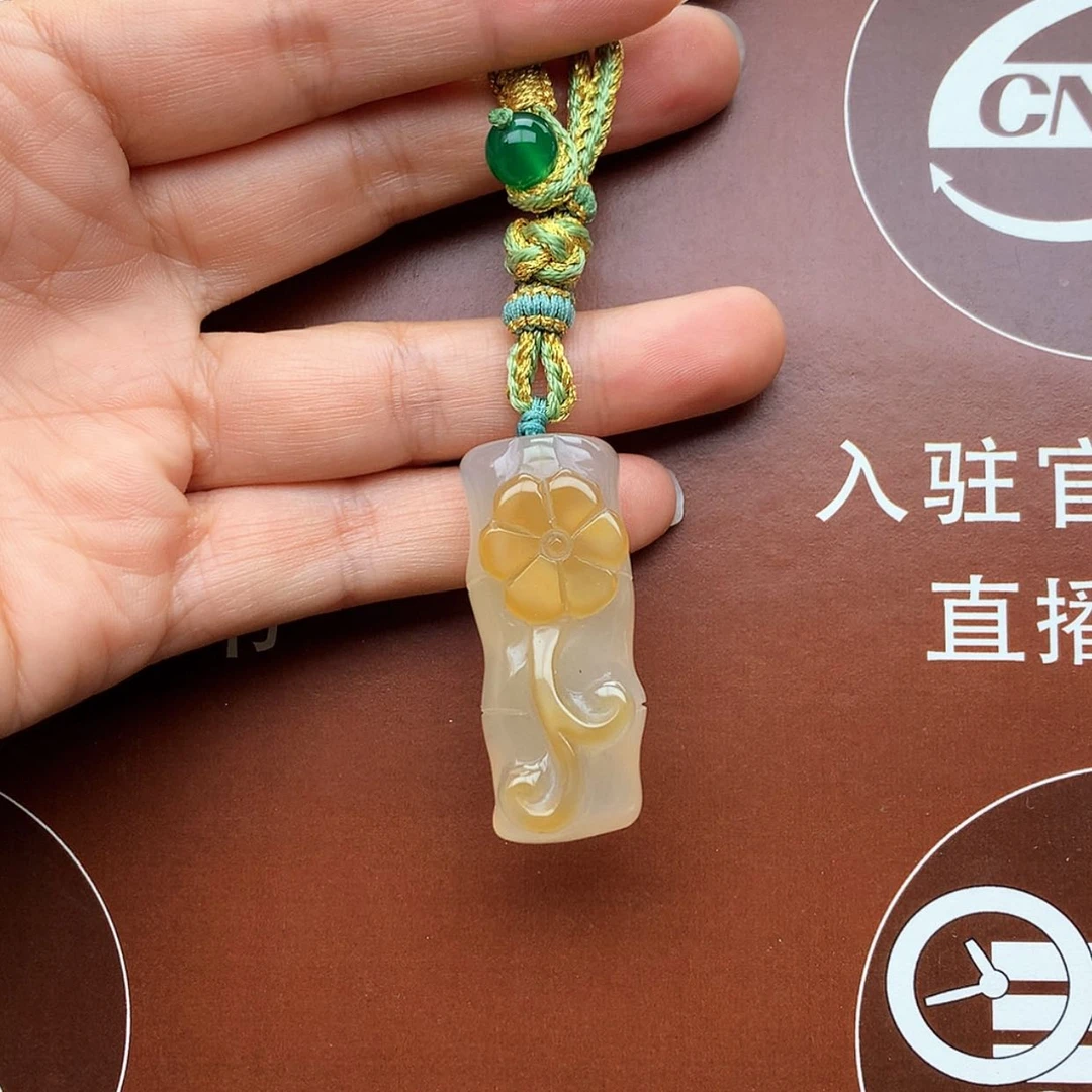 【闪购商品】玛瑙/玉髓车挂未镶嵌钥匙扣