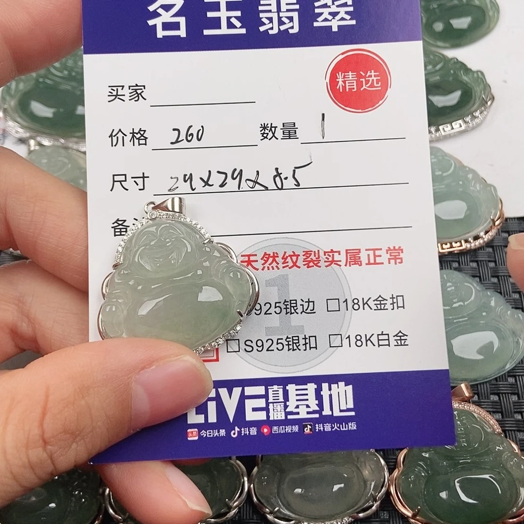 翡翠银S925镶嵌颈饰