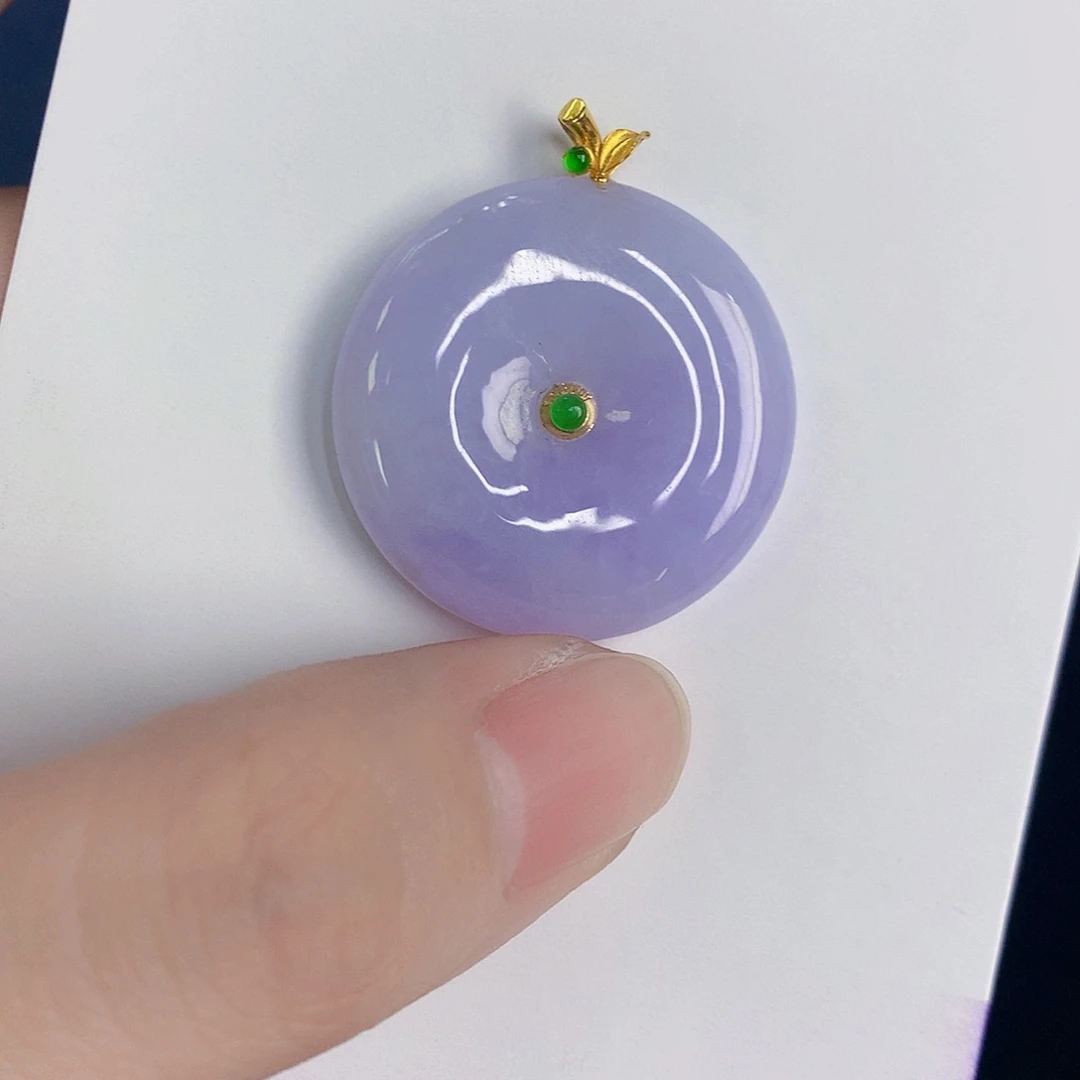 颈饰18K金镶嵌翡翠00000000000