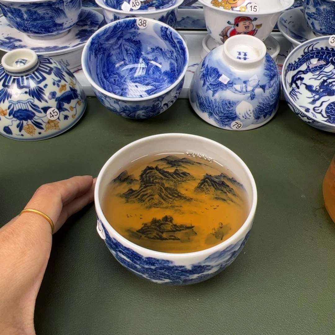 陶瓷景德镇纯手工纯手绘茶具木木70