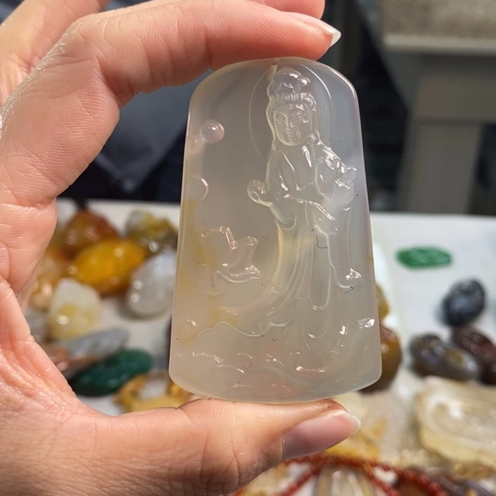 玛瑙/玉髓吊坠(不含链)未镶嵌