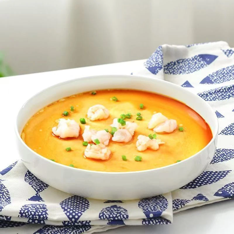 纯白菜盘子家用陶瓷简约大号2—4个加深高圆盘子汤盘蒸鸡蛋羹盘子