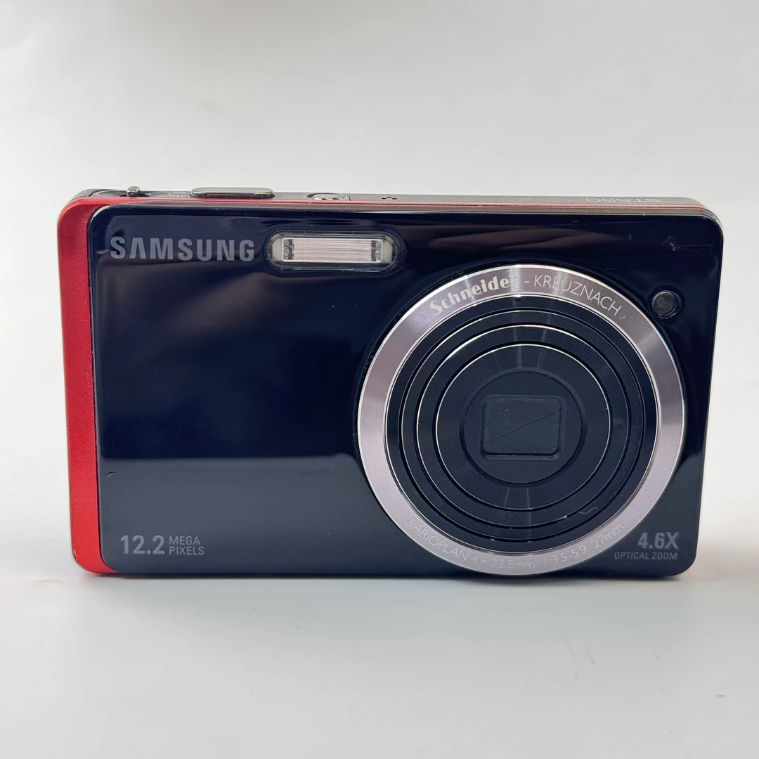 95新 Samsung/三星 st550红拼黑1220w像素4.6x光变ccd数码相机