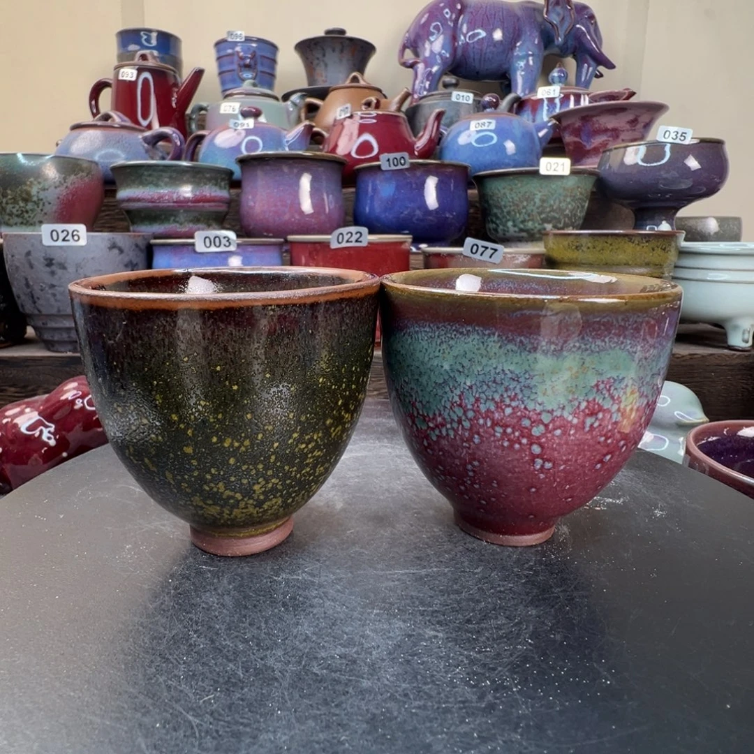 微瑕特价鸡心杯一对满容60ml