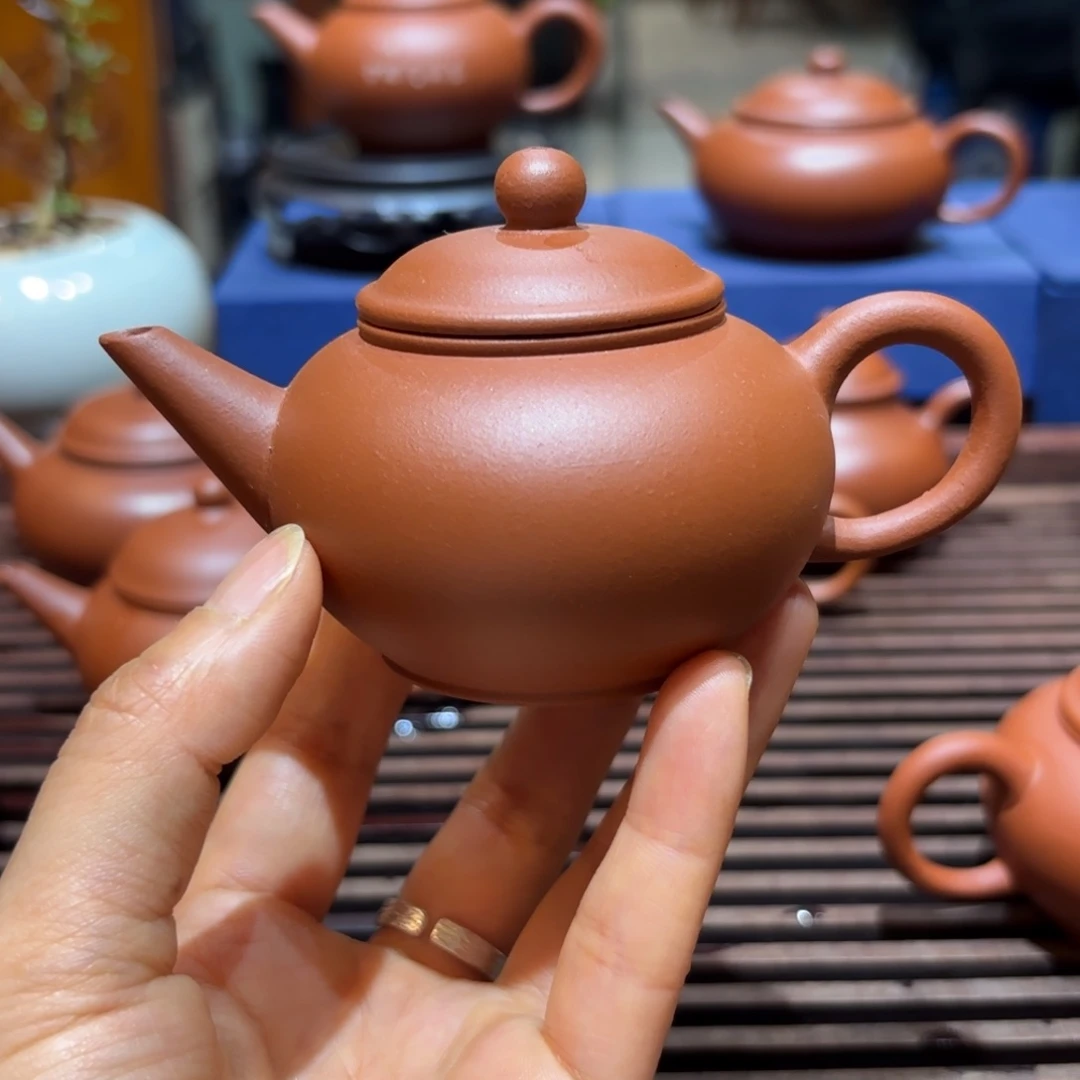 紫砂茶壶紫砂壶九十年代红泥水平90cc