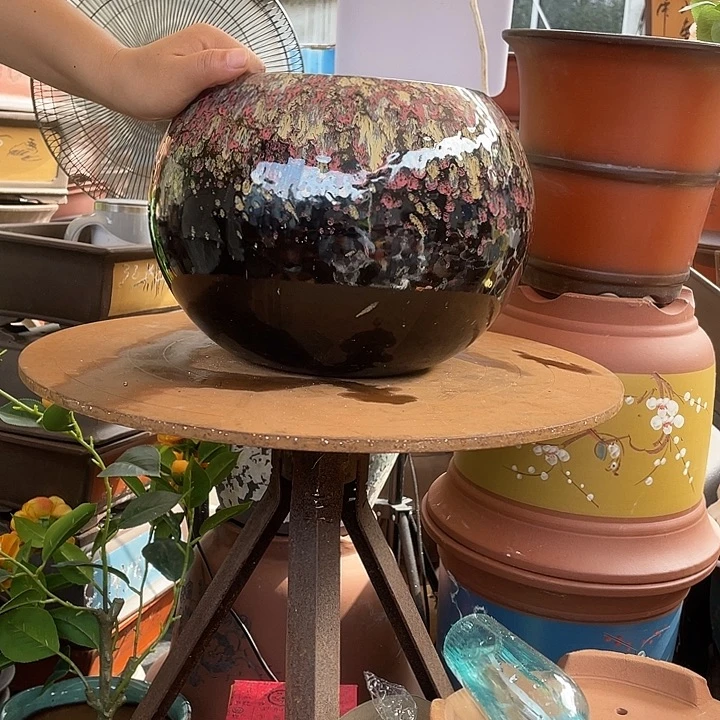 刘点菜球球花盆紫砂花盆紫砂