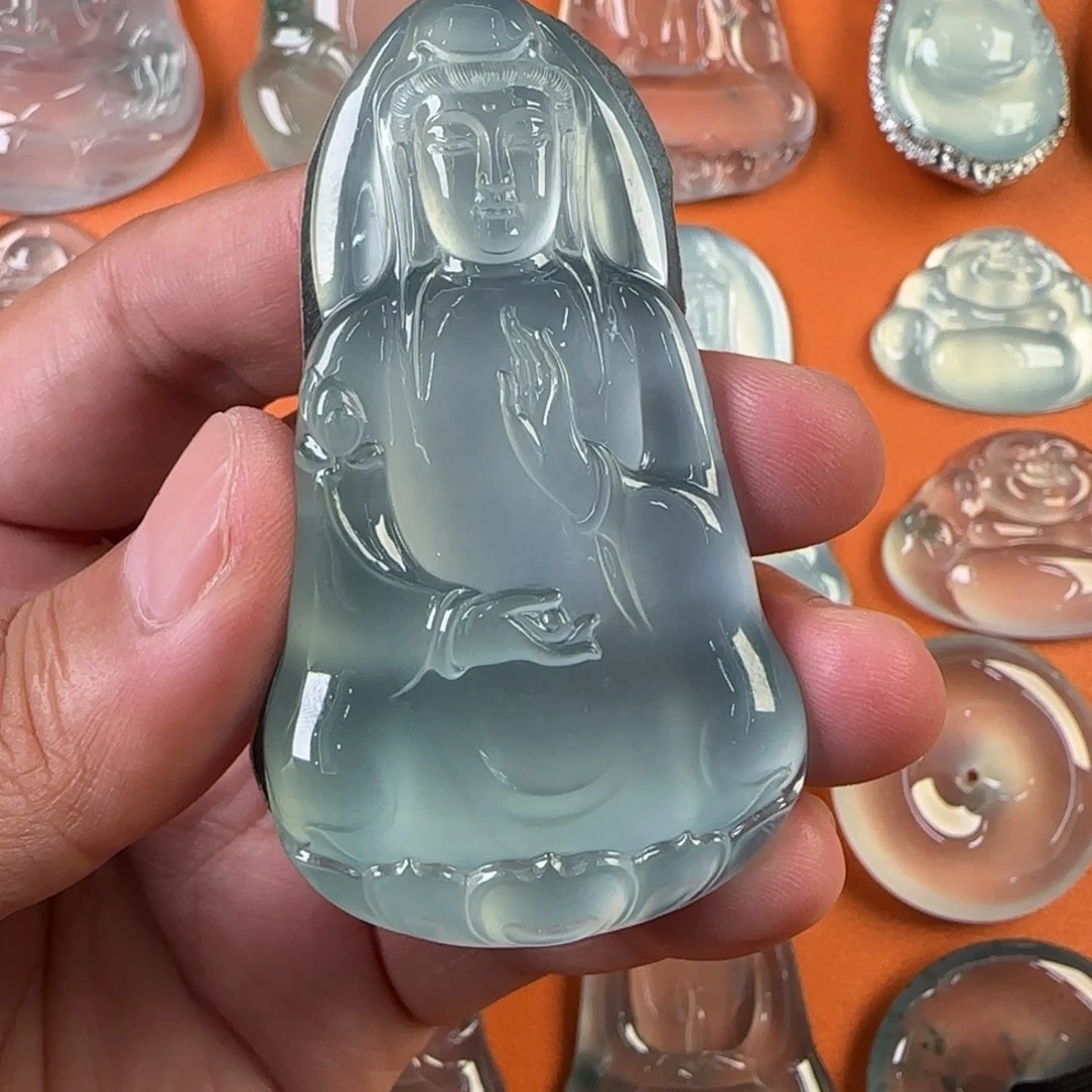 翡翠未镶嵌颈饰天然