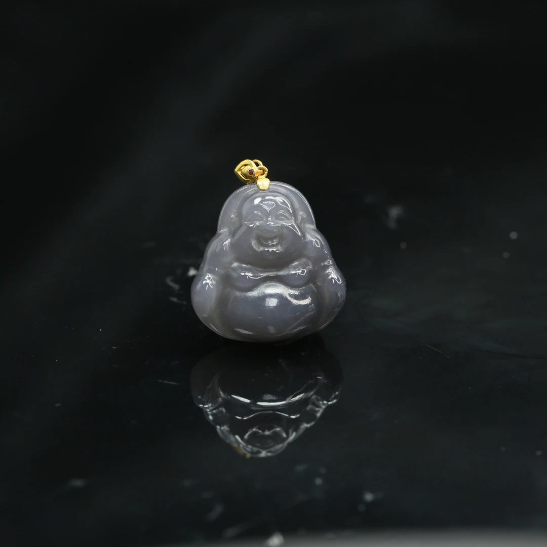 5和田玉葡萄色佛公/400083北京中保拍卖