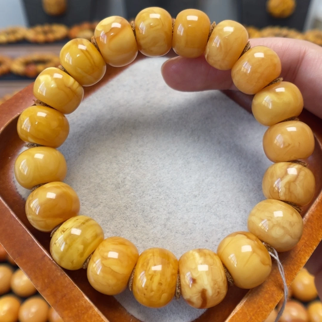 蜜蜡未镶嵌手串蜜蜡