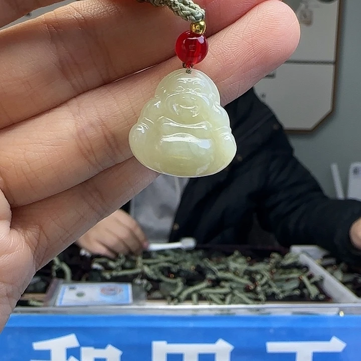 和田玉未镶嵌颈饰20mm