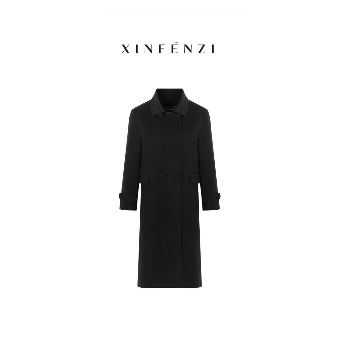 【情书】XINFENZI 优雅气质必入款双排扣大衣 WJK36949