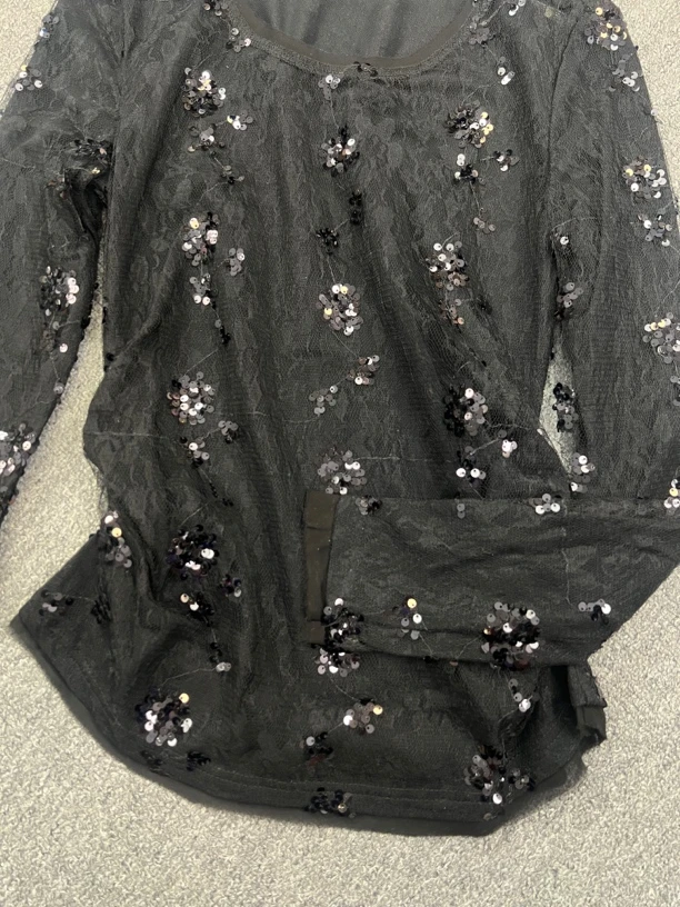 南油朱朱黑色打底衬衣413