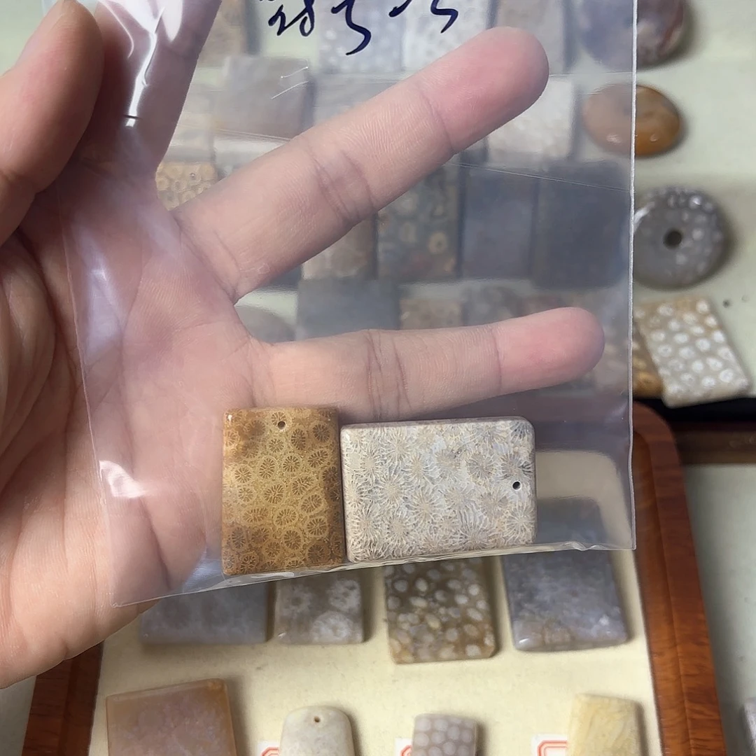 ﹉***硅化玉未镶嵌颈饰