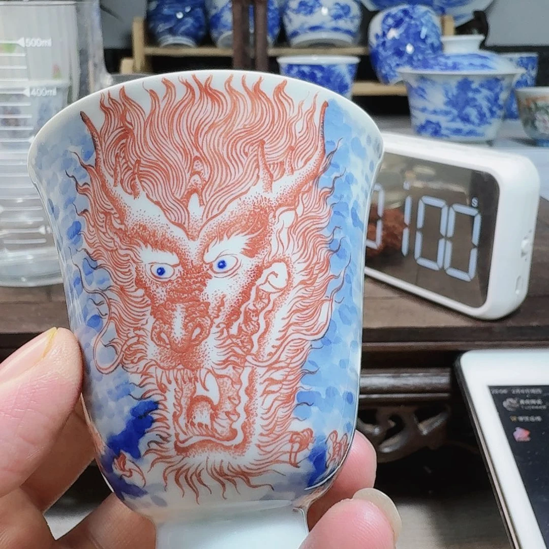 泥塑小**学主人杯手工手绘