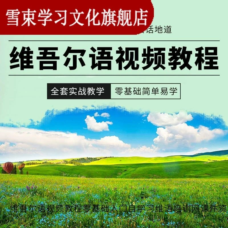 维吾尔语视频教程零基础入门自学习维语培训网课件资料教材大全套