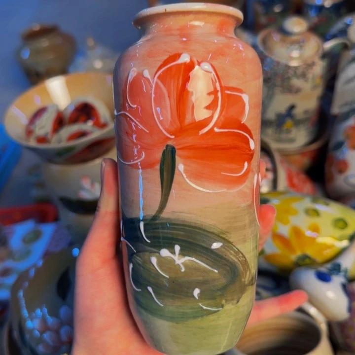 瓷片手工手绘陶瓷细微不一样