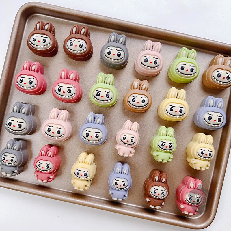 马琳老师30g50g卡通labubu绿豆糕模具 网红拉布布中秋节月饼模具