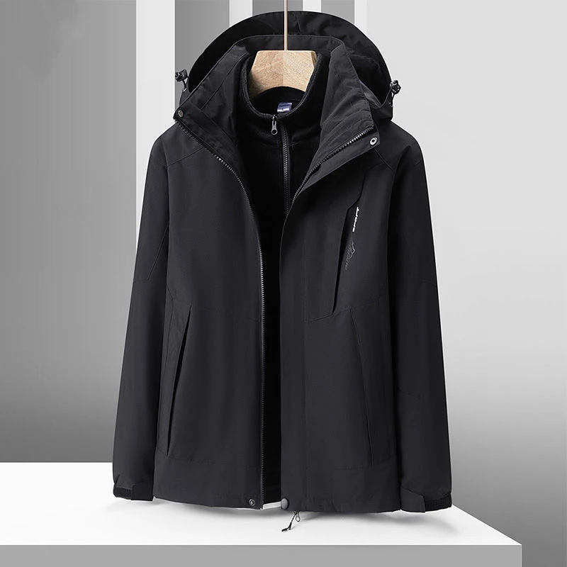 冬季三合一加绒加厚户外保暖外套