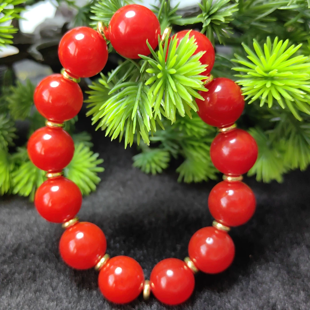 精美卡14mm手串  经典百搭 赠人佳品女款红色