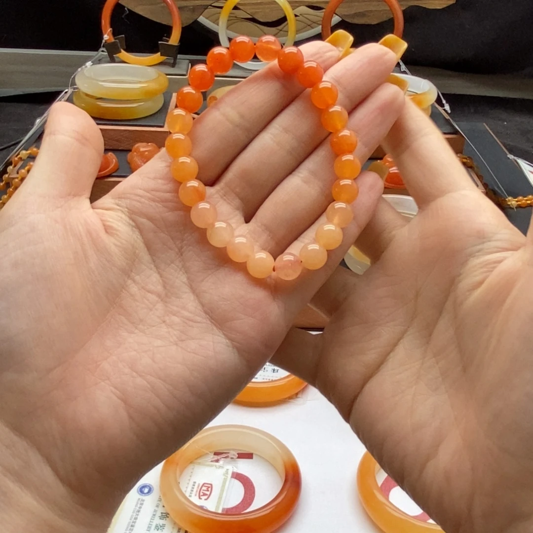 石英质玉（黄龙玉）未镶嵌手镯