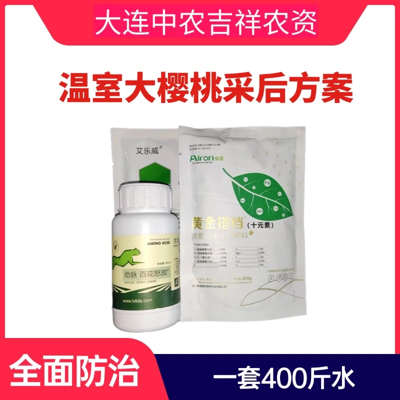 樱农帮A温室大樱桃采后防护防治褐斑炭疽红白蜘蛛促进花芽分化