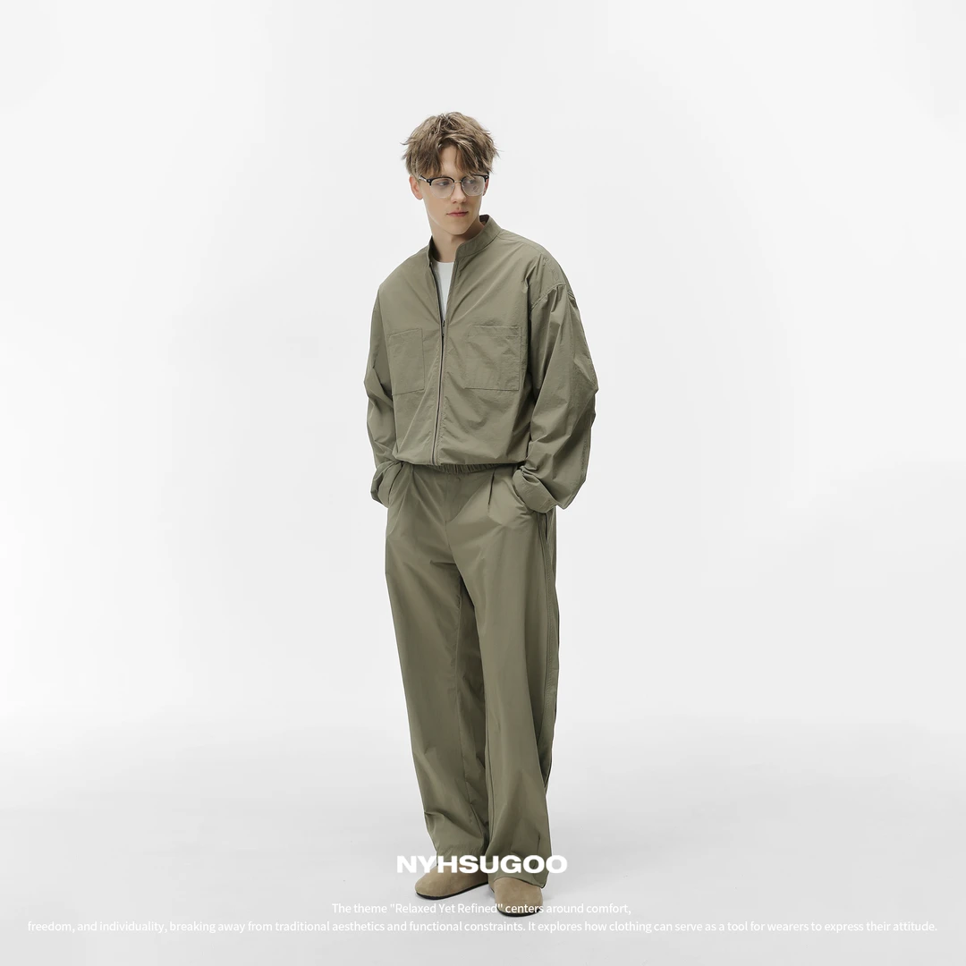 NYHSUGOO/南乙3515-3515-1春夏防晒衣外套男极简户外套装休闲裤